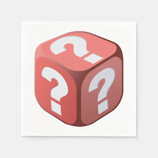 サイコロマーク付き紙ナプキン スタンダードカクテルナプキン (正面)