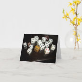 サイコロ付きノートカード カード (黄色い花)