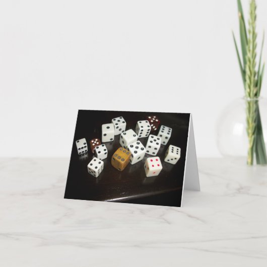サイコロ付きノートカード カード (正面)