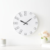 サイコロ時計 ラージ壁時計 (ホーム)