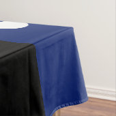 サイコロ水玉模様青/黒 テーブルクロス (インサイチュ)