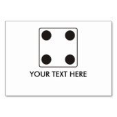 サイコロ番号4 +テキスト テーブルナンバー (裏面)