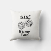 サイコロ転がの6人が私のターンの転がサイコロ クッション (裏面)