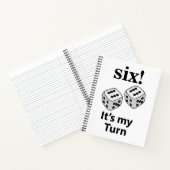 サイコロ転がの6人が私のターンの転がサイコロ ノートブック (内部)