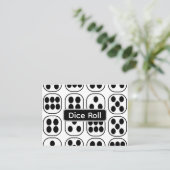 サイコロ転がゲーム 名刺 (スタンド正面)
