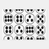 サイコロ転が誕生会 ラッピングペーパーシート (正面3)