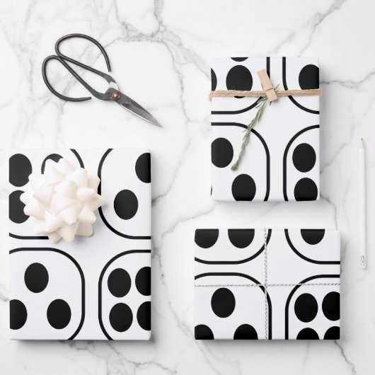 サイコロ転が誕生会 ラッピングペーパーシート (正面)