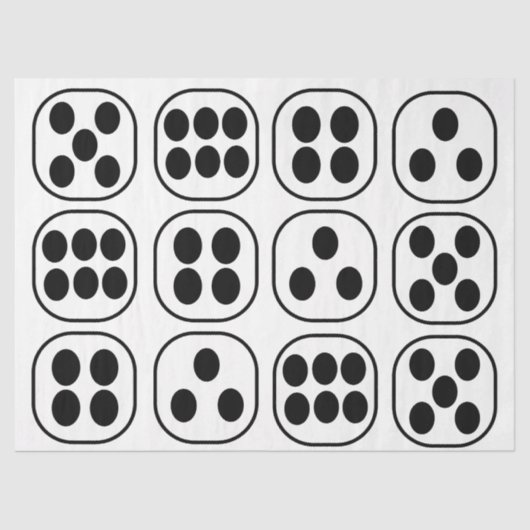 サイコロ転が誕生会 薄葉紙 (正面)