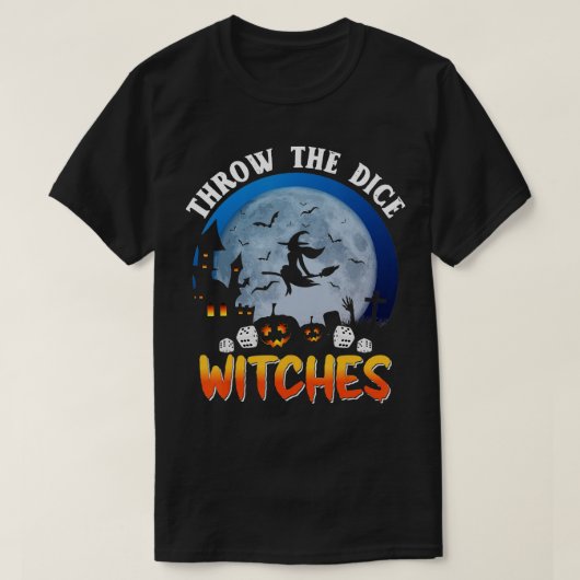 サイコロ魔女バンコパーティーおかしなハロウィーン Tシャツ (デザイン正面)