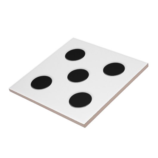 サイコロ5つのピップ タイル (側面)