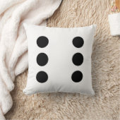 サイコロ6およびサイコロ1 クッション (ブランケット)