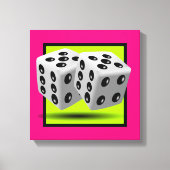 サイコロ キャンバスプリント (正面)