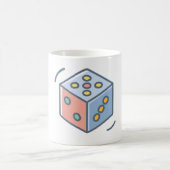 サイコロ コーヒーマグカップ (中央)