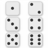 サイコロ シール (正面)