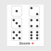 サイコロ シール (シート)