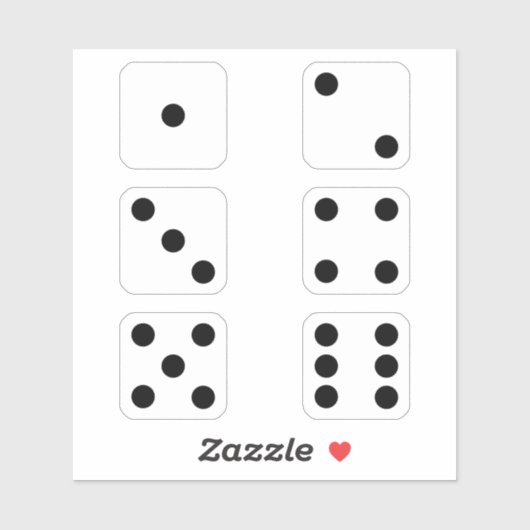 サイコロ シール (シート)