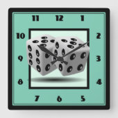 サイコロ スクエア壁時計 (正面)