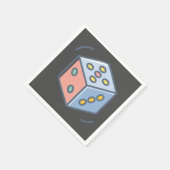 サイコロ スタンダードカクテルナプキン (角)