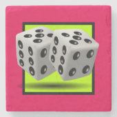 サイコロ ストーンコースター (正面)