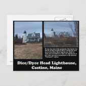 サイコロ/ダイスヘッドライトハウス ポストカード (正面/裏面)