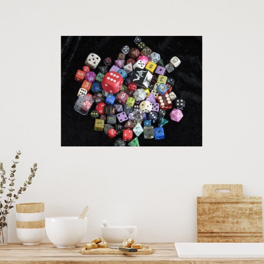 サイコロ ポスター (キッチン)
