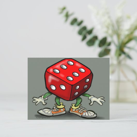 サイコロ ポストカード (スタンド正面)