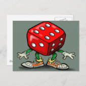 サイコロ ポストカード (正面/裏面)