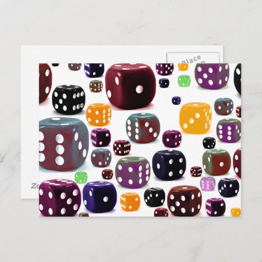 サイコロ ポストカード (正面/裏面)