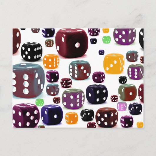 サイコロ ポストカード (正面)