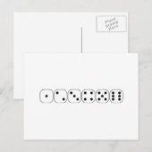 サイコロ ポストカード (正面/裏面)