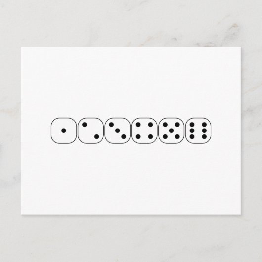 サイコロ ポストカード (正面)