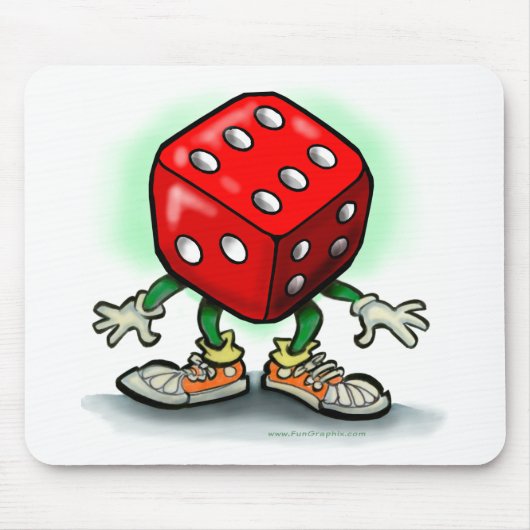 サイコロ マウスパッド (正面)