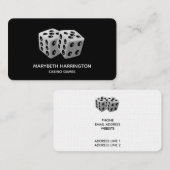 サイコロ 名刺 (正面/裏面)