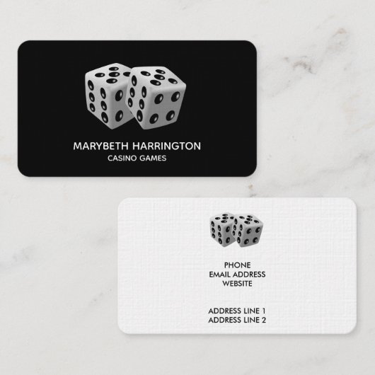 サイコロ 名刺 (正面/裏面)