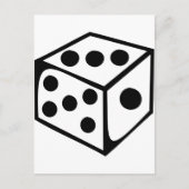 サイコロ- 3 ポストカード (正面)