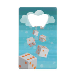 サイコロCCの栓抜きを雨が降ること クレジットカード栓抜き