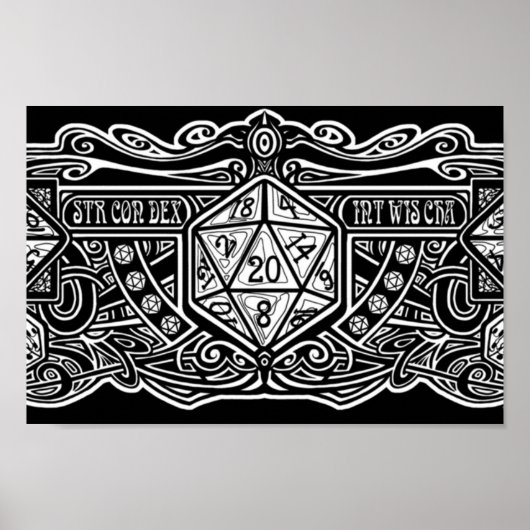 サイコロDeco D20 for Dark Items ポスター (正面)
