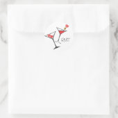 サイコロMartiniシール ラウンドシール (バッグ)