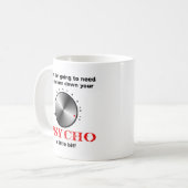 サイコ度を下げる面白いマグカップ コーヒーマグカップ (正面左)