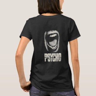 サイコ絶叫口元Tシャツ、ヴィンテージホラー映画 Tシャツ