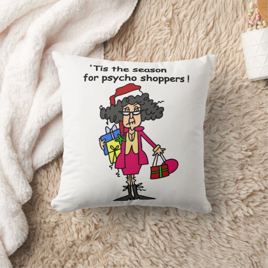 サイコ買い物客のシーズン クッション (ブランケット)