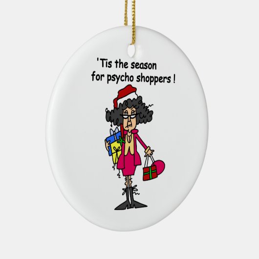 サイコ買い物客のシーズン セラミックオーナメント (右)