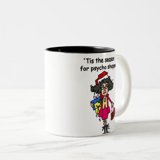 サイコ買い物客のシーズン ツートーンマグカップ (正面右)