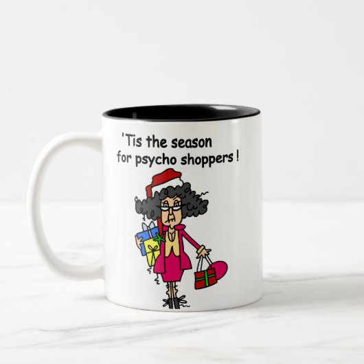 サイコ買い物客のシーズン ツートーンマグカップ (左)