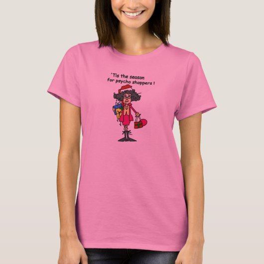 サイコ買い物客のシーズン Tシャツ (正面)