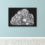 サイコ・ウォリアー キャンバスプリント (インサイチュ (ウッドフロア))