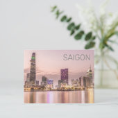 サイゴンホーチミンシティHCMCベトナムサンセット シーズンポストカード (スタンド正面)