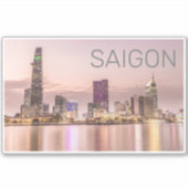 サイゴンホーチミンシティHCMCベトナムサンセット シール (正面)
