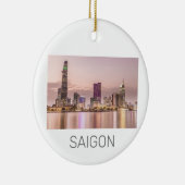 サイゴンホーチミンシティHCMCベトナムサンセット セラミックオーナメント (右)