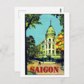 サイゴン市，ホーチミン，ベトナム，ヴィンテージ旅行 ポストカード (正面/裏面)